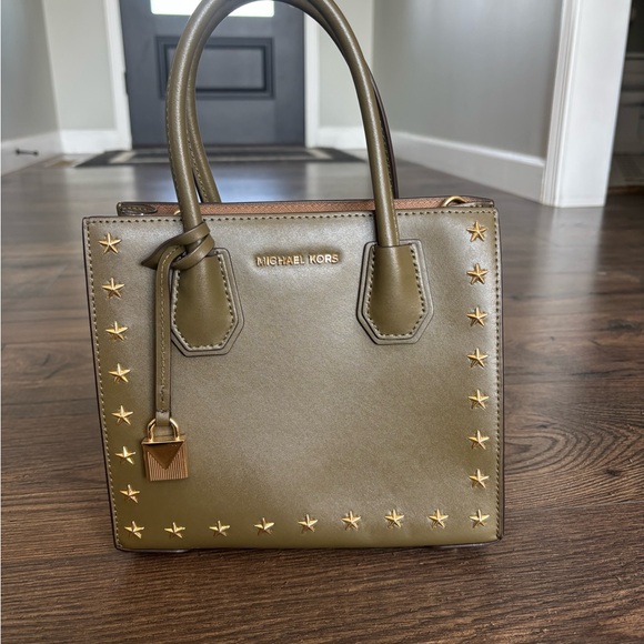 Michael Kors Olive Mini Bag with Gold Star Accents - Picture 1 of 1